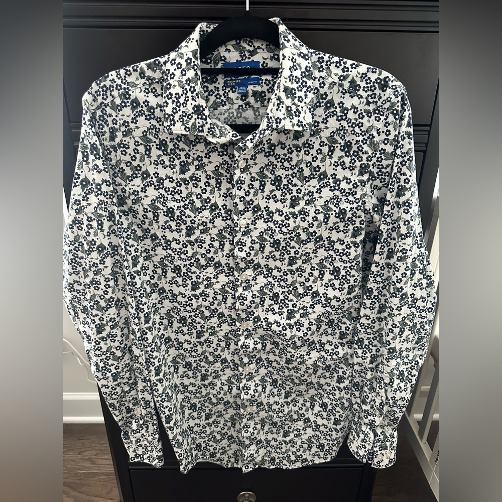 Apt. 9 Monochrome Floral Men's Shirt